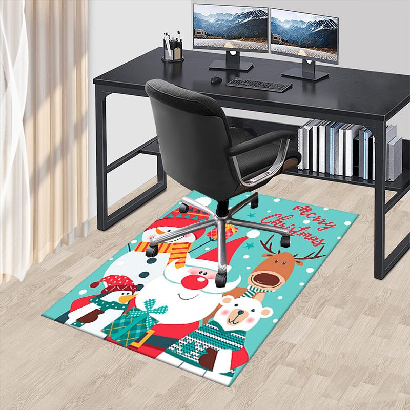 

Christmas Anime Cartoon Design Chair Mat Non-Slip Carpet for Office Home Decoration Living Room Bedroom Game Room Dormitory Gift.R085 60cm by 90cm