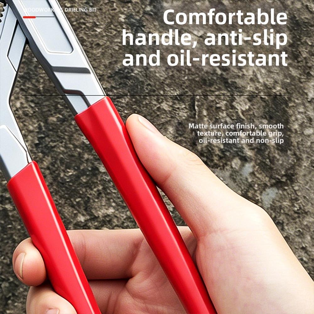 Self Locking Adjustable Pipe Wrench Manual Clamping Pipe Repair Pliers  Household DIY