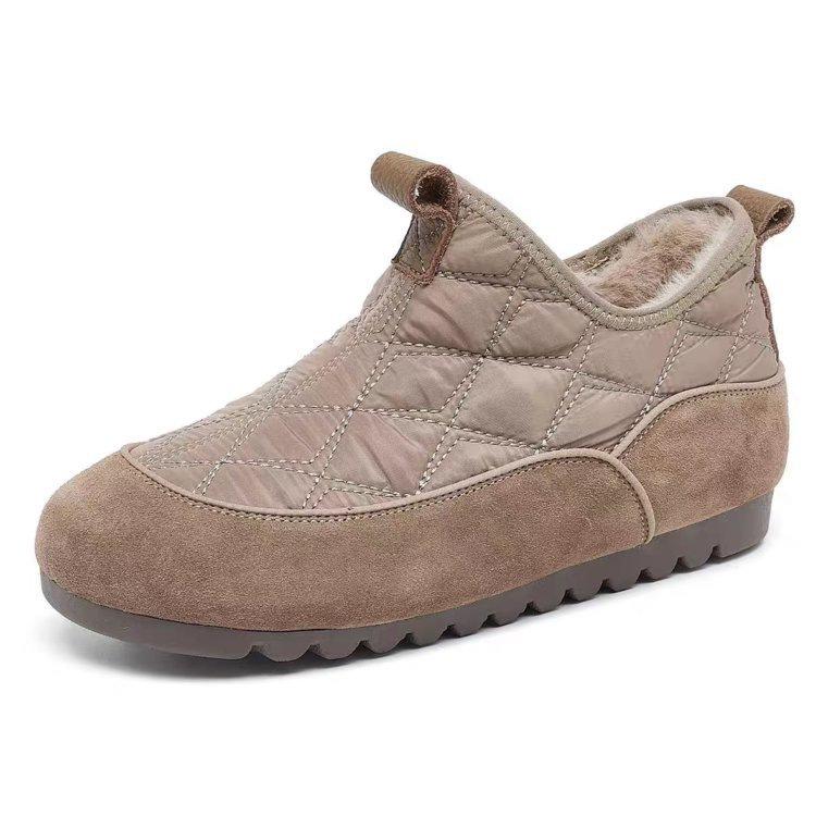 

Versatile waterproof snow boots winter velvet thickened women s shoes 2025 popular short boots soft sole soft surface comfortable cotton shoes 41