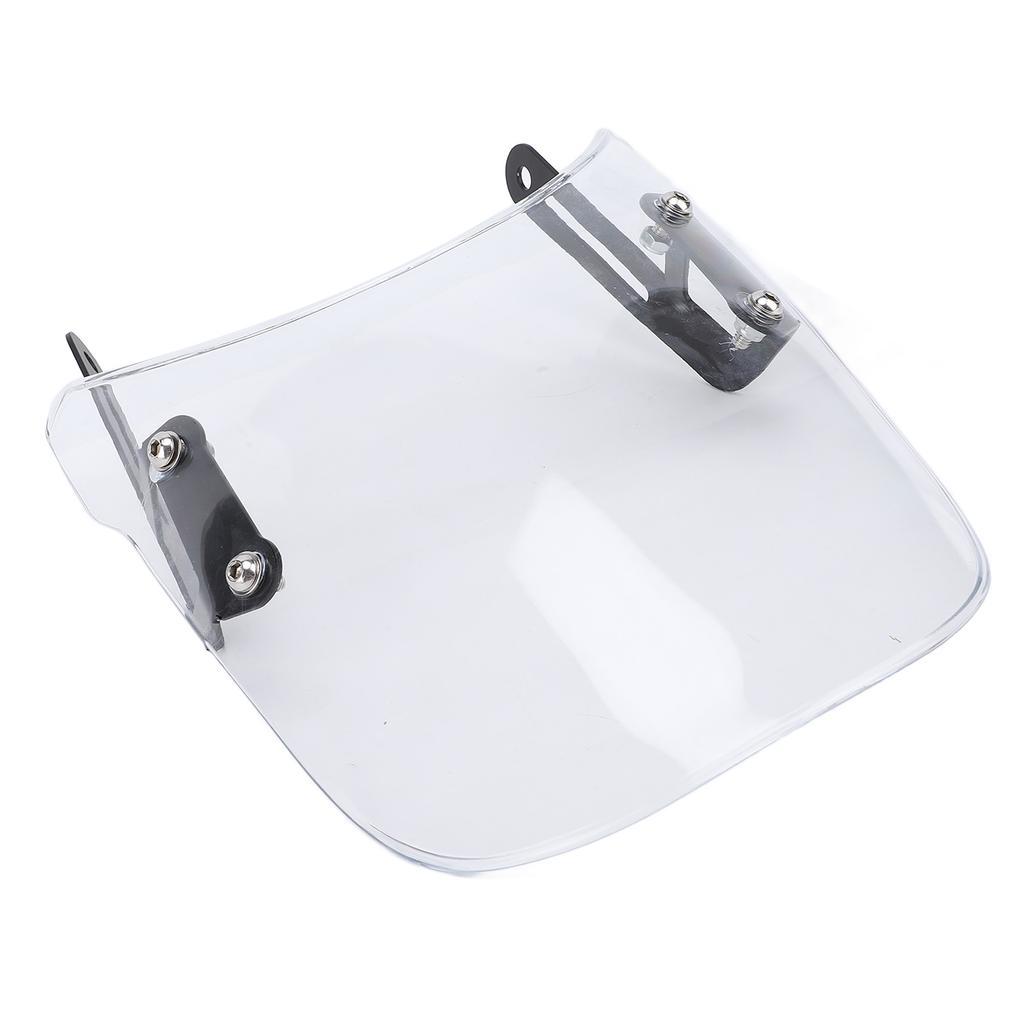 Motorcycle Front Windshield Unbreakable PMMA Panel Front Wind Deflector with Mount Bracket for Scrambler 400X 2023 2024