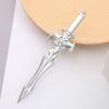 2Pcs Ancient Swords Shape Gel Pen with Black Ink Martial Arts