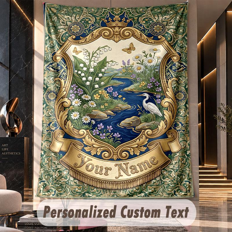 Nature Landscape (63) Theme Custom Tapestry Personalized Custom Name Text Wall Hanging Tapestry Home Decor Background Cloth