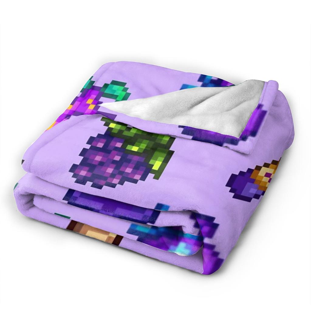 Stardew Valley Animals Chicken Blankets  Super Soft Pattern Plush Throw Blanket For Bedroom Picnic Flannel Bedspread Bed Cover