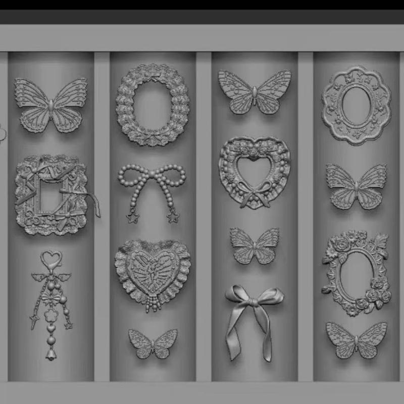 

1Pcs Nail Art Silicone Mold Bow Heart Butterfly Rabbit 3D Mold Nail Art Decoration Suitable For Diy Design Silicone Nail Mold