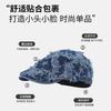 Denim star forward hat retro beret female face small reverse hat cowboy hat personality trend spring and autumn