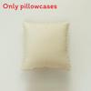 Velvet Solid Dutch Color Pillow Cases Pompom Edging Cushion Cover Living Room