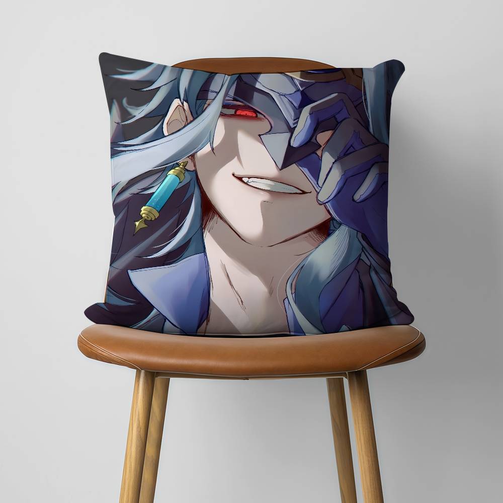Dottore Genshin Impact xcm xcm Pillow Case Decor Protective Covers Comfortable Soft For Sofa Living Room Home Office