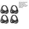 4Pcs Rechargeable Vibrating Cock Ring Silicone Triple-Structure Delay Ring Multiple Vibration Modes Waterproof Body-Safe Discreet Adult Toy