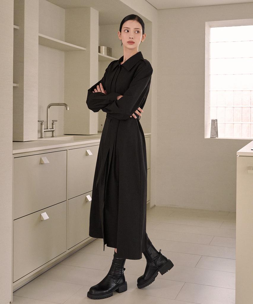 Micene Classical Trench Long Dress