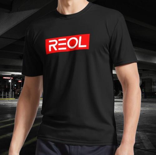 REOL logo bright red Active T-Shirt Funny Size Mode American T-shirt S разноцветный