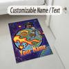 Covor personalizat din catifea de cristal, Nume personalizat imprimat Travis Scott, Covor pufos pentru decor interior casă