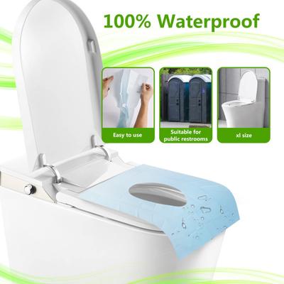 10 Stück Toilettensitzbezug Spülbar Biologisch abbaubar Töpfchentraining Öffentliche Toiletten Papier Toilettenauflage Wasserdicht Reise Größe Einweg Toilettensitzbezug