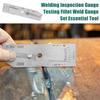 Stainless Steel Depth Ruler Imperial System Inspection Gauge  Welding Inspection
