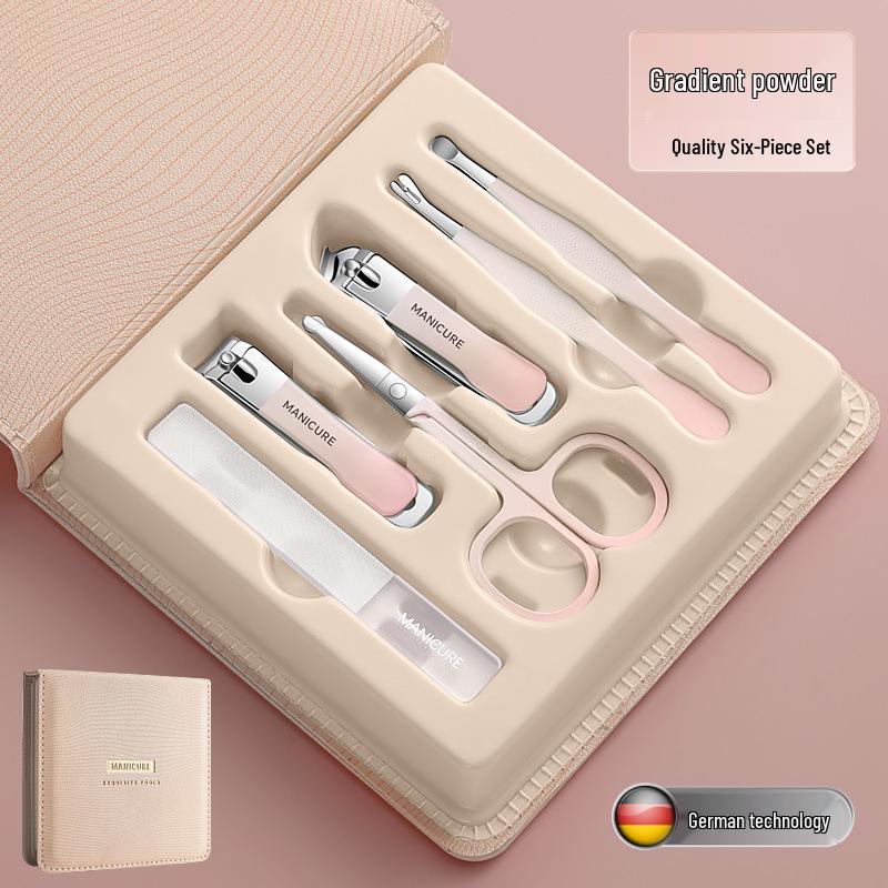 Stainless Steel Professional Manicure Pedicure Kit - Portable Nail Clippers Set