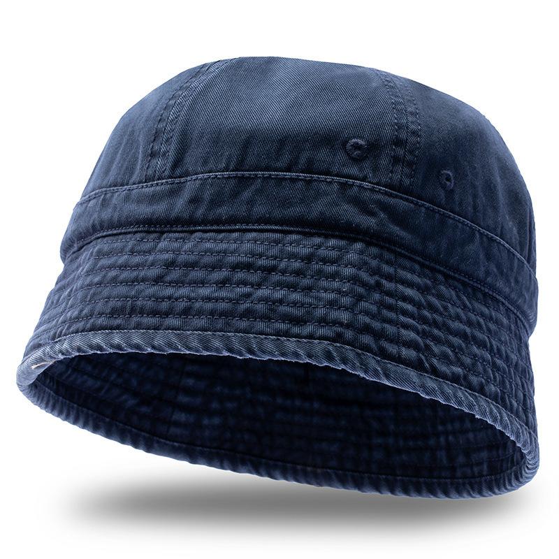 Washed Cotton Bucket Hats Packable Summer Outdoor Cap Travel Beach Sun Hat Plain Colors for Girls Women