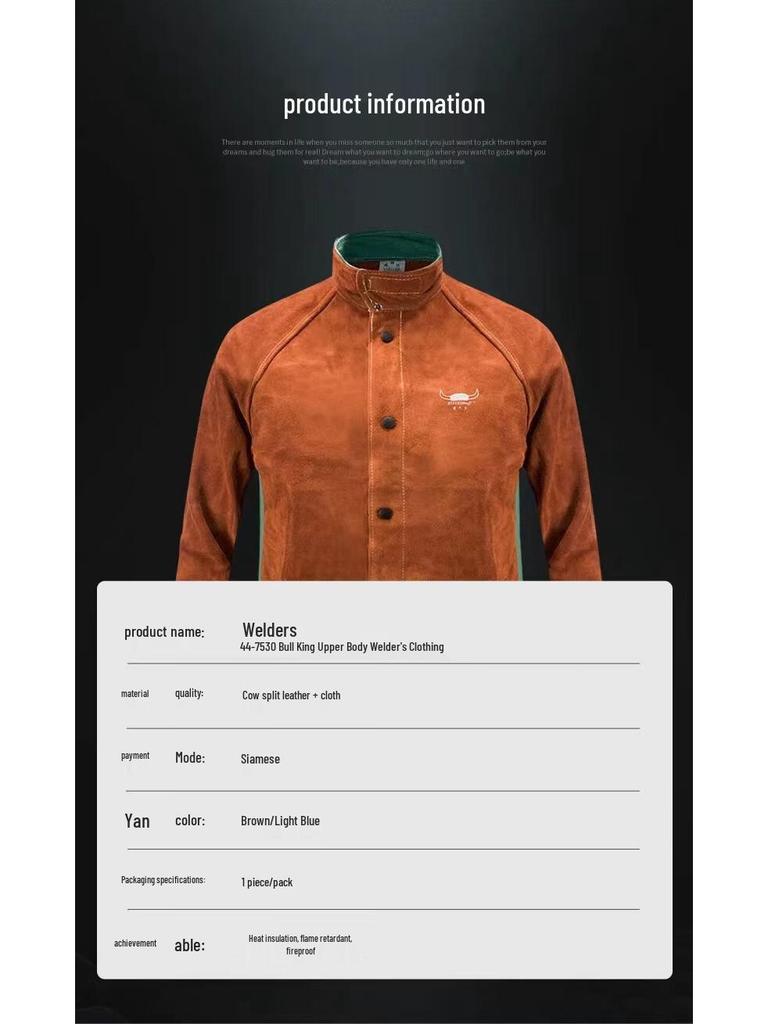 Welding Workwear Long Sleeve Uniform