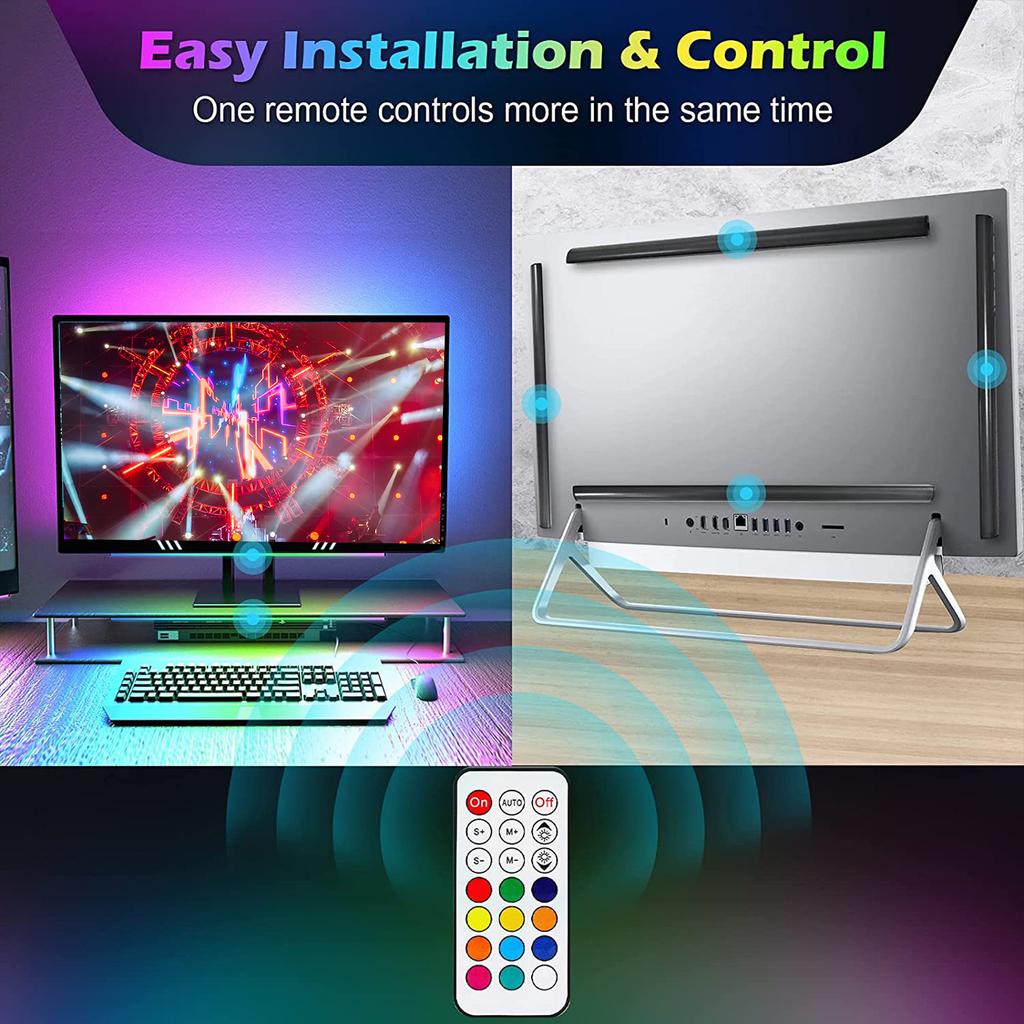RGB Phantom Color Pickup Light Keyboard Ambient Light Screen Backlight Night Light Switch/Remote
