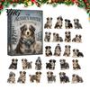 Festive Room Decor Aussie Dog Advent Calendar, 24-Day Winter Countdown Set with Australian Cute Acrylic Ornaments Shepherd Ornaments, 2D