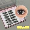Stemless Self-Adhesive Curly Natural-Look False Eyelash Clusters for Beginners