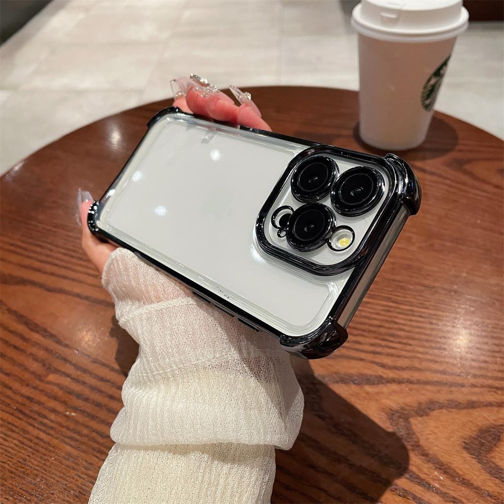 Anti Drop for IPhone17 Phone Case for Apple 16promax New 16 Lens Film 15pro Transparent