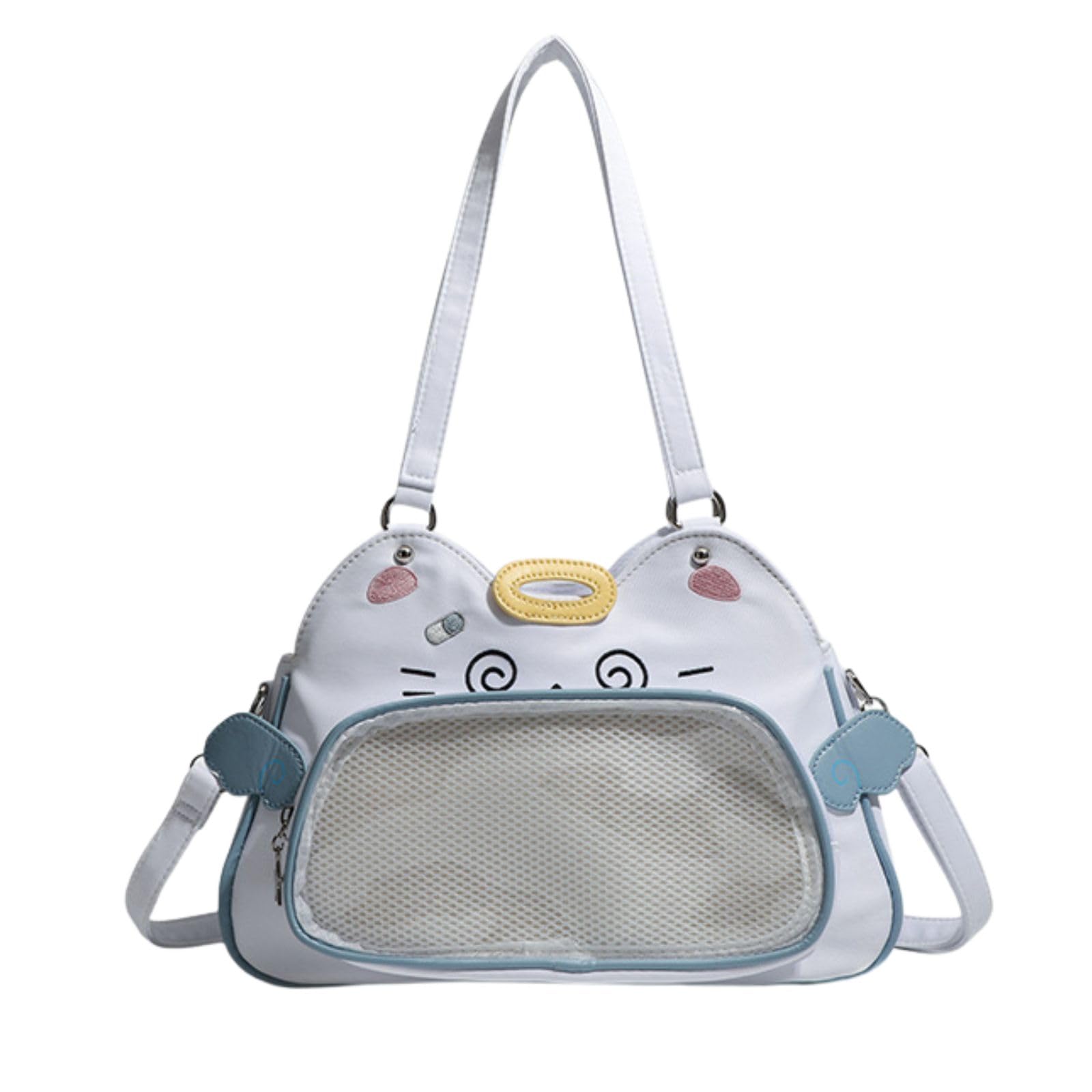 

Harujio Ita Bag Shoulder Tote Cat Ita Bag Mini Small Shoulder Bag Tote Bag Ita Bag Cat Cat Shape Ita Bag Itaba Cute Stylish Black and White Oshikatsu