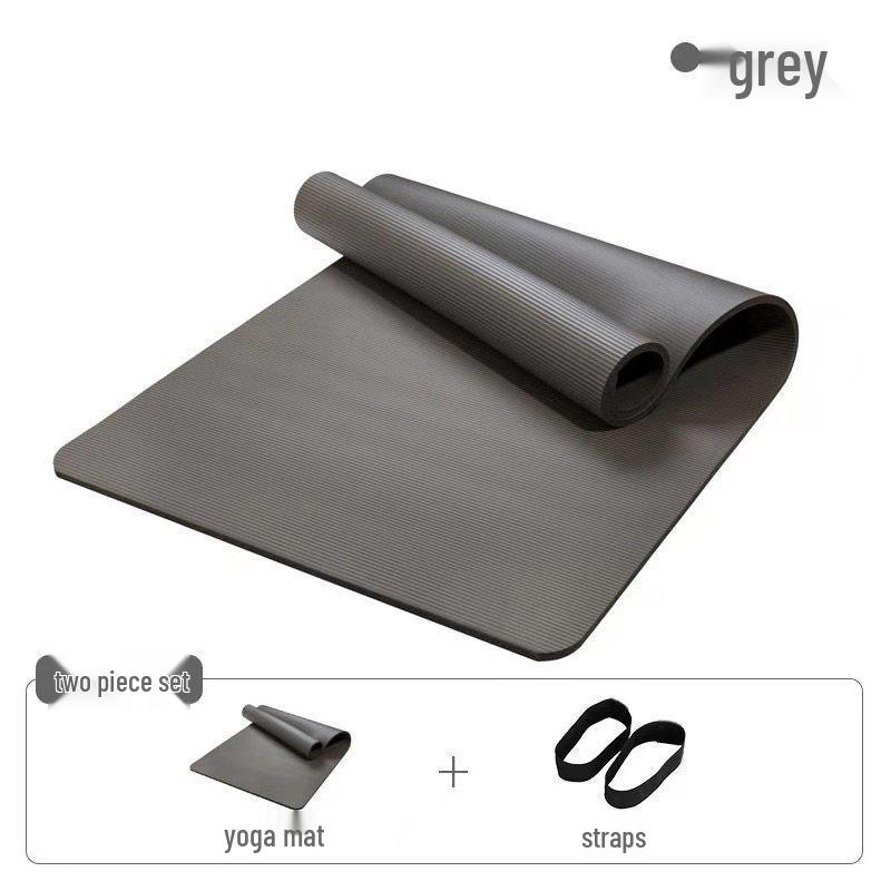 Thick Non-slip Yoga Mat for Home - Silent, Shock-absorbing, Soundproof, Ideal for Men & Women