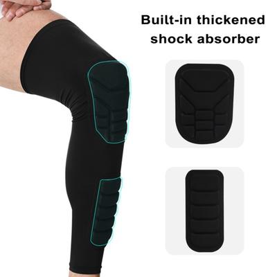 1 bucă genunchiere super moale, absorbție a transpirației, anti-alunecare, mânecă lungă pentru picior, bandaj, compresie, genunchiere, articole sportive