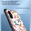 For Samsung Galaxy A07 4G Case Butterfly Pattern TPU+Tempered Glass Protective Phone Cover