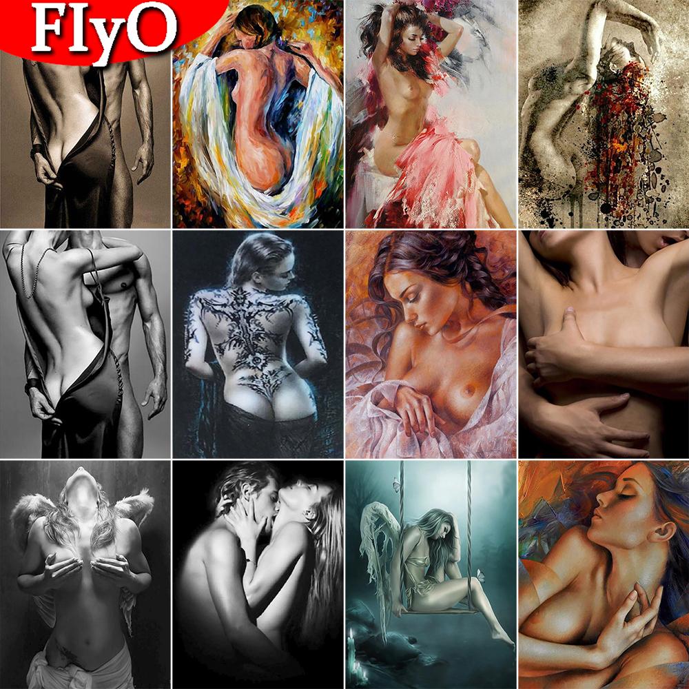 Tam Yuvarlak/Kare 5D DIY Elmas Boyama Seksi Kadın Elmas Nakış Rhinestones Soyut Sanat Mozaik Resim