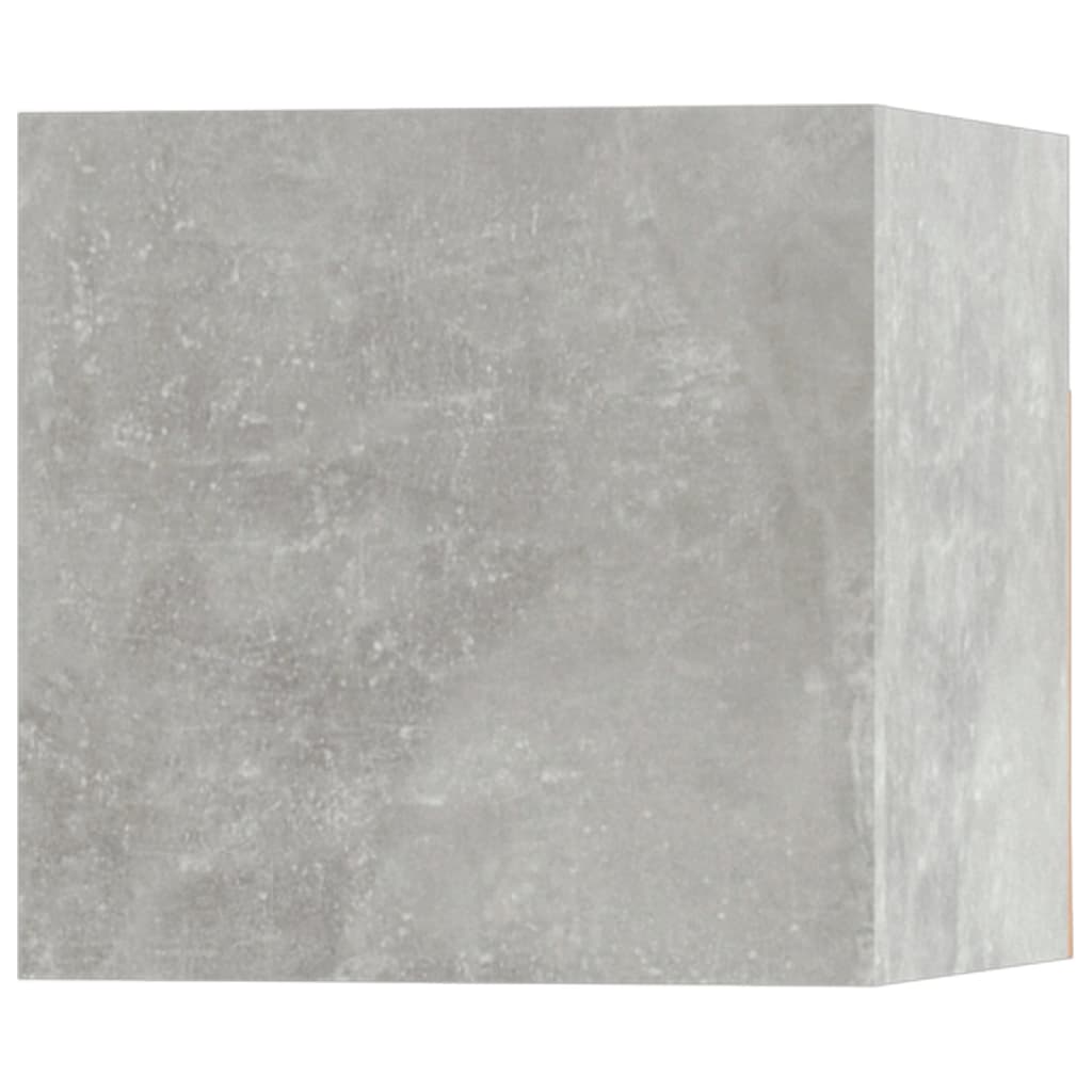 5 pc TV Cabinet Set Concrete Grey Engineered Wood
