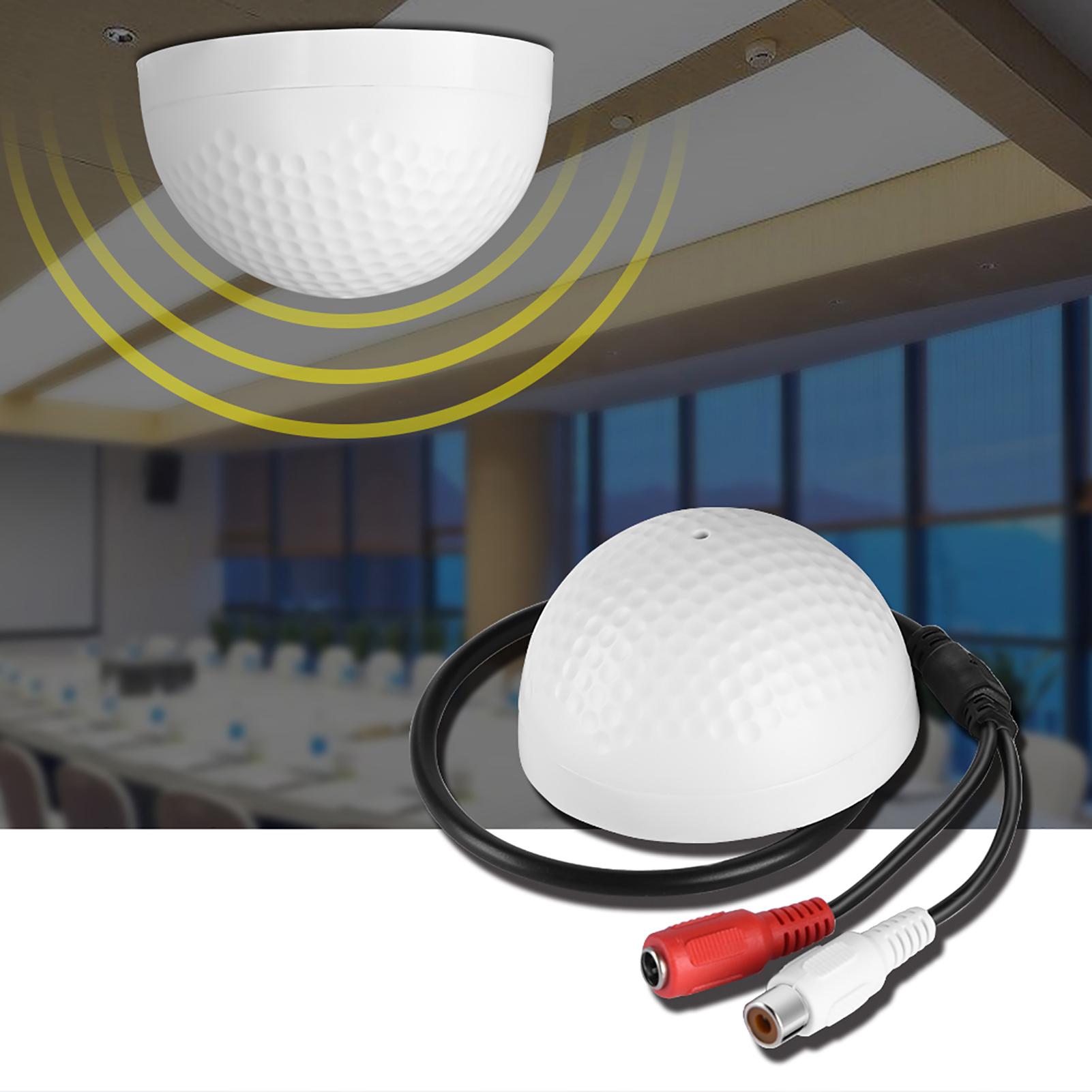 

5 150м2 Широкодиапазонный Hi-Fi Аудио Звук Мониторинг Петличный Микрофон Головка для CCTV Безопасности