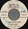 7inch Record GOGI GRANT - I Gave You My Heart 451062PROMO ERA Records 1957 Canada Pop Used