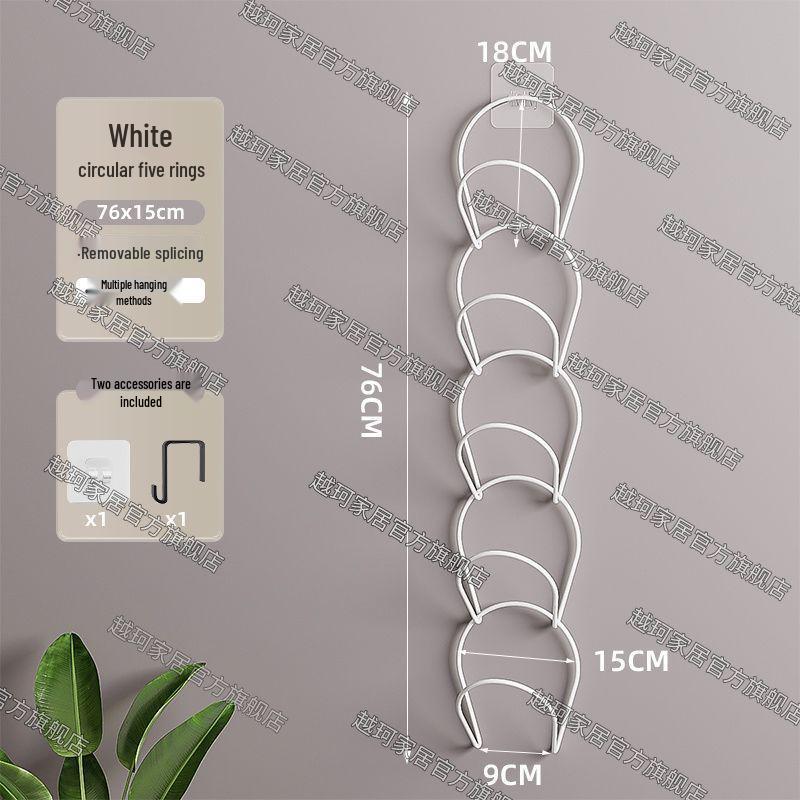 Wall-Mounted Hat & Scarf Holder for Bedroom or Dorm