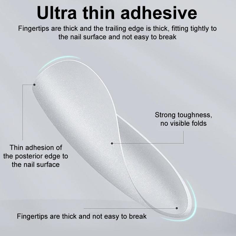 100Pcs/Box Matte Fake Nails No Polishing Press On False Nails Medium Short Design High Matt Soft Gel Nail Tips For Extension