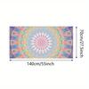 Quick-Dry Tropical Mandala Beach Towel | Soft, Absorbent & Lightweight | Fantasy Woven Towel for Travel & Poolside