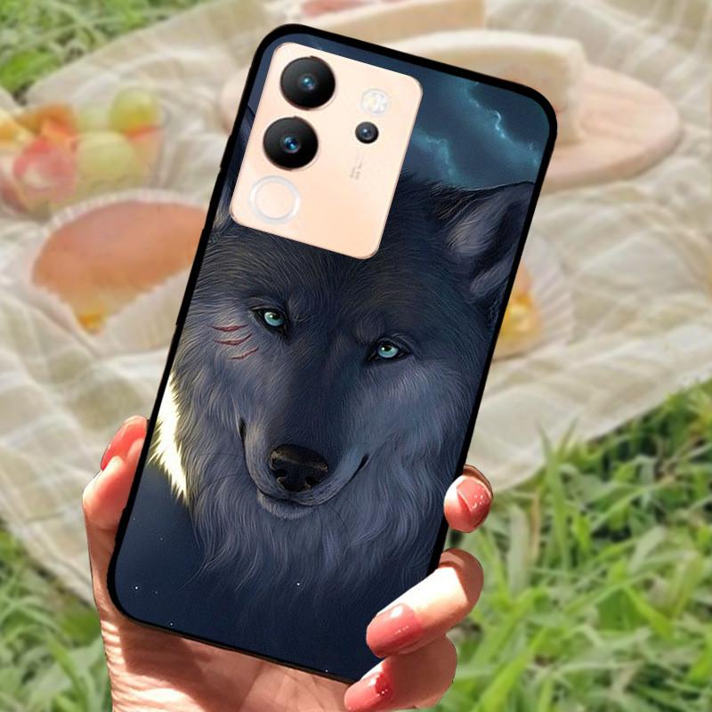 For Vivo V30 Lite Case Cover Silicone Soft Marble Black Bumper Funda Coque for vivo V2314 V30 Lite 5G Full Protective V30Lite