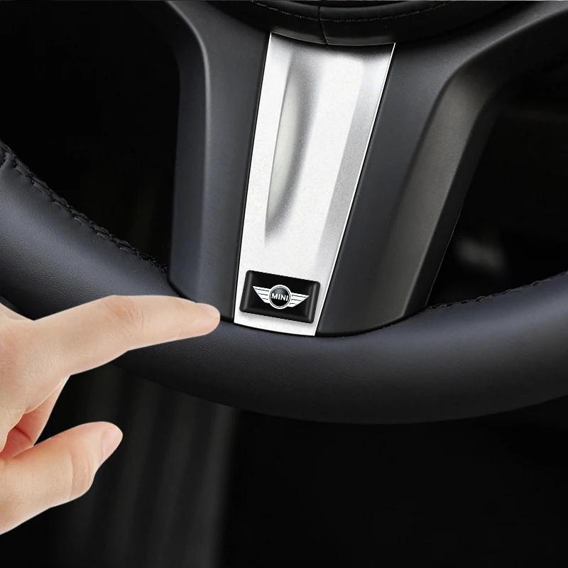 10pcs/set 3D Styling Car Epoxy Emblem Stickers Decor Accessories For Mini Cooper R53 R50 F54 F55 F56 F57 F60 R52 R55 R56 R57