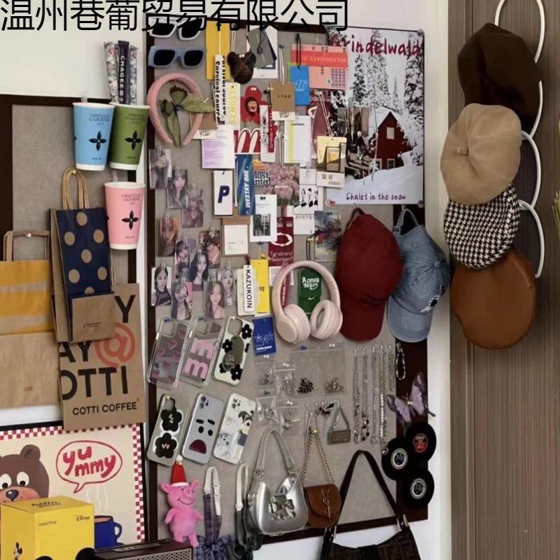 Custom Felt Pinboard Wall Stickers - Self-Adhesive Color Block for Photo Display In Dorm or Study Room