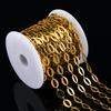 1Meter Stainless Steel Gold Plated Cuban Necklaces Chain 10x14mm Letter O Link Chains DIY Bracelets Jewelry Making Bags Chains