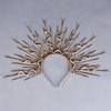 Unique Punk Snake Artistic Hair Band Spiked Head Accessory for Adults Hair Hoop with Metallic and Snake Cosplay Maid