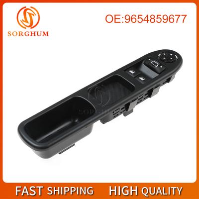 SORGHUM 9654859677 Car LHD Lifter Power Window Switch Left Driver For Peugeot 207 Citroen C3 Picasso 2007 6554QA 6554.PZ