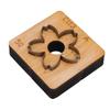 Leather Cutting Mold with   Wood Base Flower Shape Punching Die for Making Keychain Bag Decorations