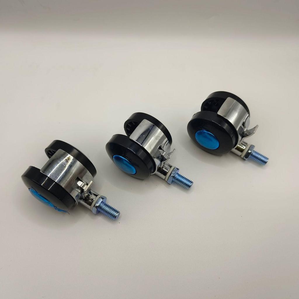 Alloy Swivel Caster Wheel with Brake for Furniture and Office Chairs.