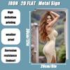 Vintage Metal Wall Art Retro Hair Girl Decor Outdoor Indoor Sign