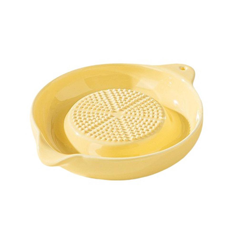 Manual Ceramic Ginger Grater Flow Guide Port Hand Grinder Garlic Masher Vegetables Grinding