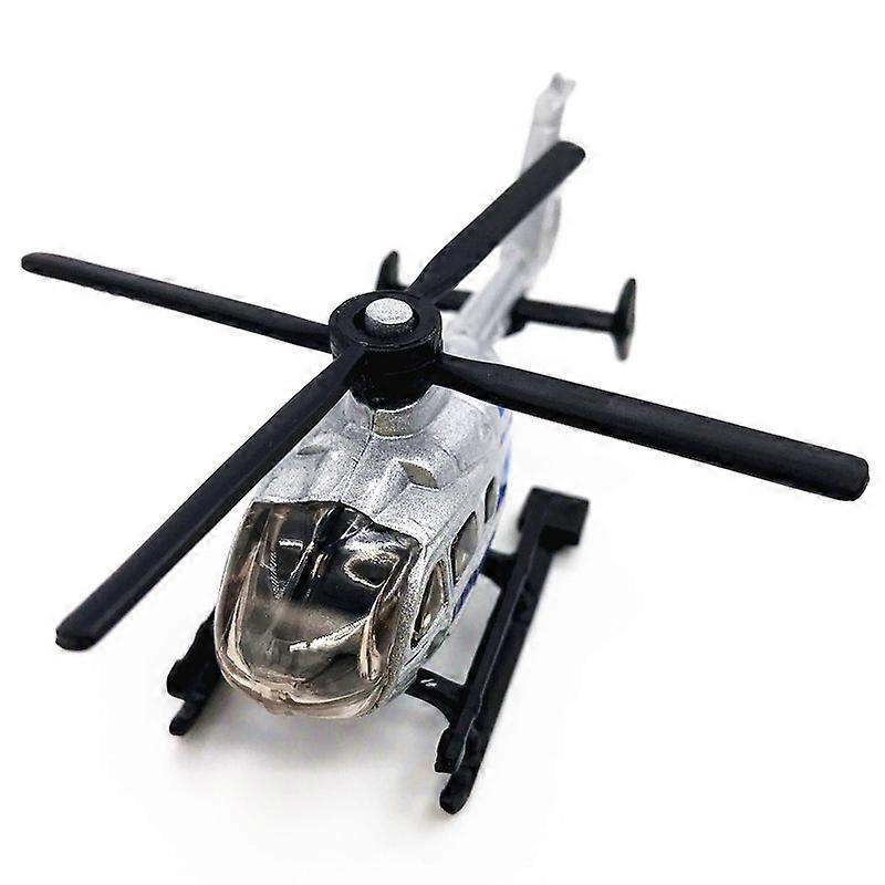 1PCS Children's Helicopter Toy Alloy Police Aircraft Military Model Ornaments Boy Toy Taxi Simulation Helicopter Christmas Gift
