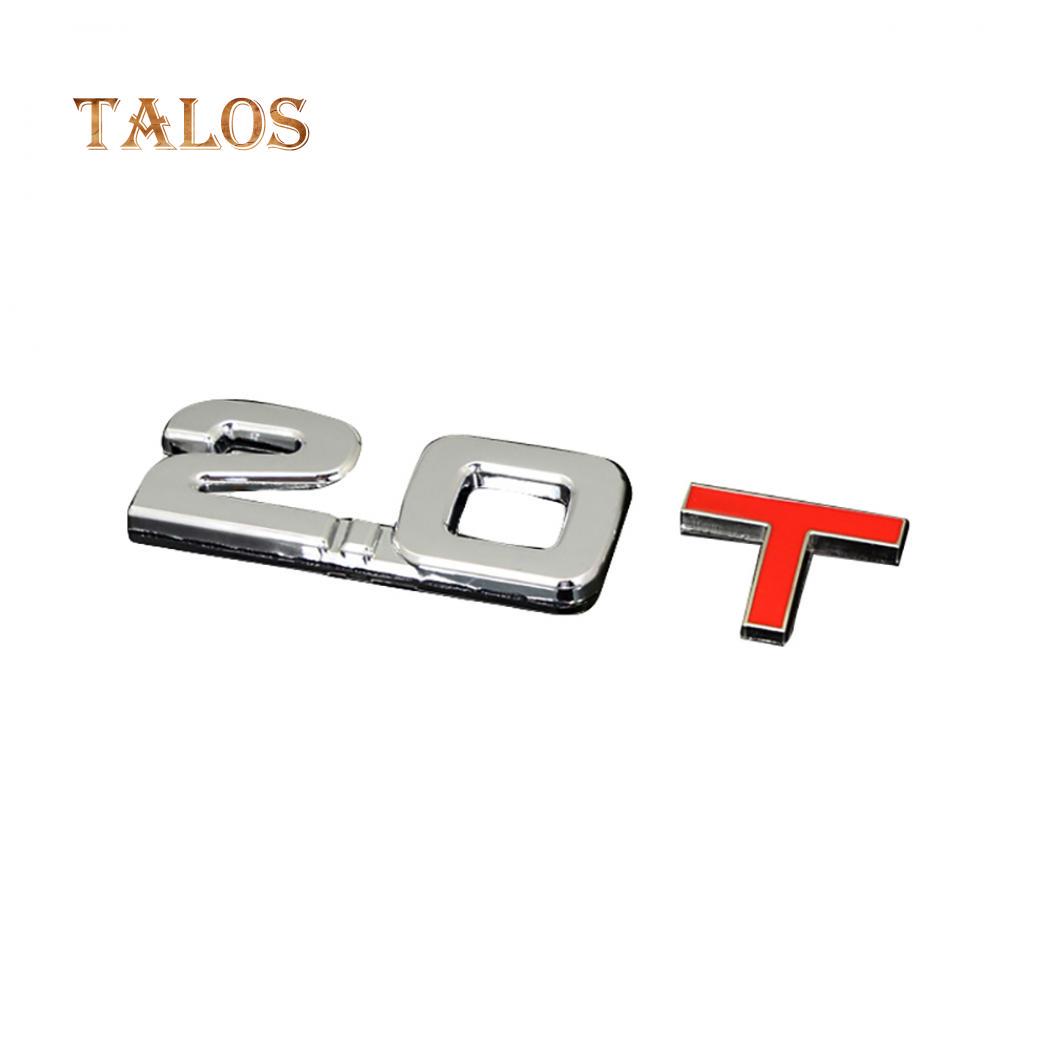 

3D Металл 1,6 1,8 2,0 3,0 T Логотип Эмблема Значок Стайлинг Автомобиля Наклейки Наклейки Декор Автомобильные Аксессуары one size