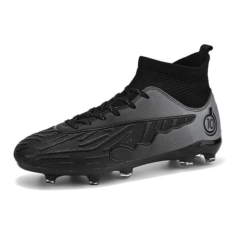 20252025 New High-top Football Shoes Men's and Women's Broken Nails Children's Long Nails Student Adult Training Sports Shoes