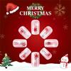 Christmas Fake Nail Square Press on Nail Snowflake Acrylic Nail Full Cover False Nail Stick on Nail Artificial Nail