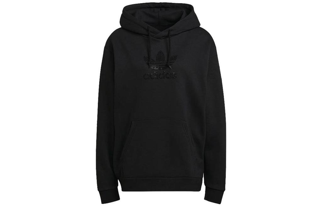 Adidas Originals Sweatshirts Men's Black Hooded Moderate Regular GN3648
